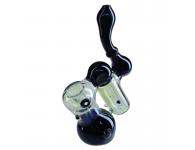Glass Bubbler | Black Leaf | SpbBong.com