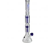 Black Leaf Flaming Skull Double Tree Perc | Black Leaf | SpbBong.com