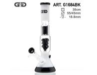 GG Milky Beaker Bong Black & White | Grace Glass | SpbBong.com