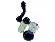 Glass Bubbler | Black Leaf | SpbBong.com