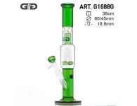 GG Double Barrel Green | Grace Glass | SpbBong.com