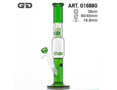 GG Double Barrel Green | Grace Glass | SpbBong.com