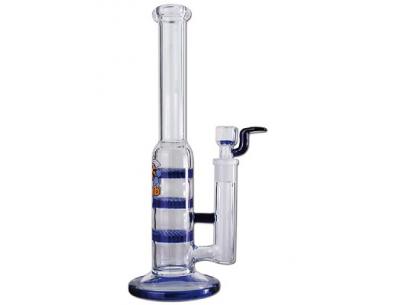 Black Leaf Glass Bong with Triple HoneyComb | Black Leaf | SpbBong.com